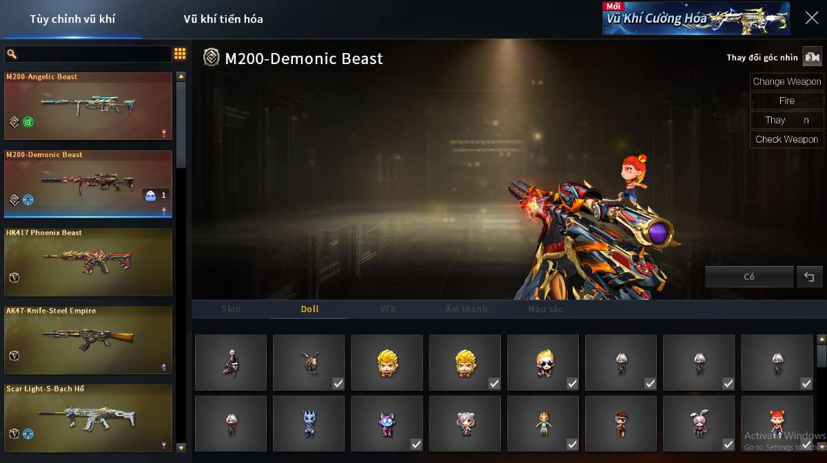 shop acc cf uy tin gia re